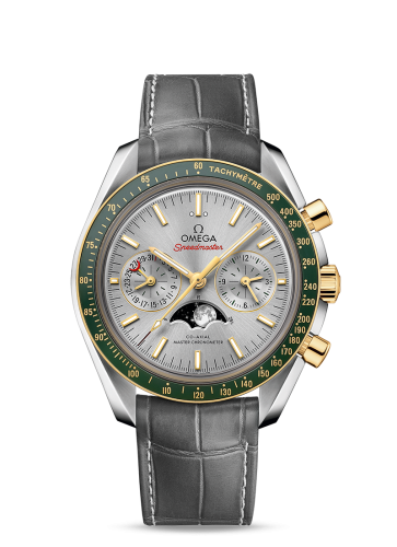 Omega Speedmaster Moonphase Chronograph Master Chronometer Stainless Steel / Yellow Gold / Silver